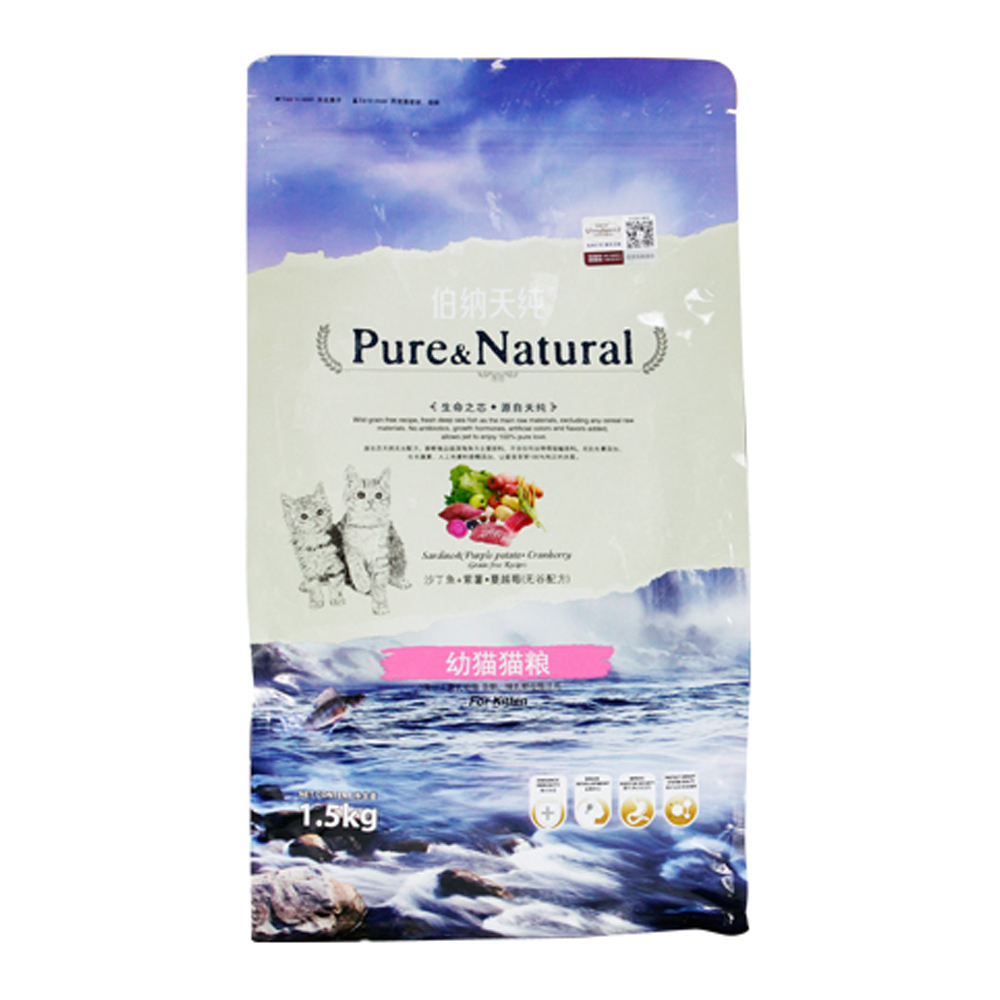 Bernard Pure Cat Food 1,5kg Cat Cat Food Sardine Meat Mèo tự nhiên Hạt chính Sữa nhỏ Cat No Valley Cat Food - Cat Staples hạt royal canin cho mèo