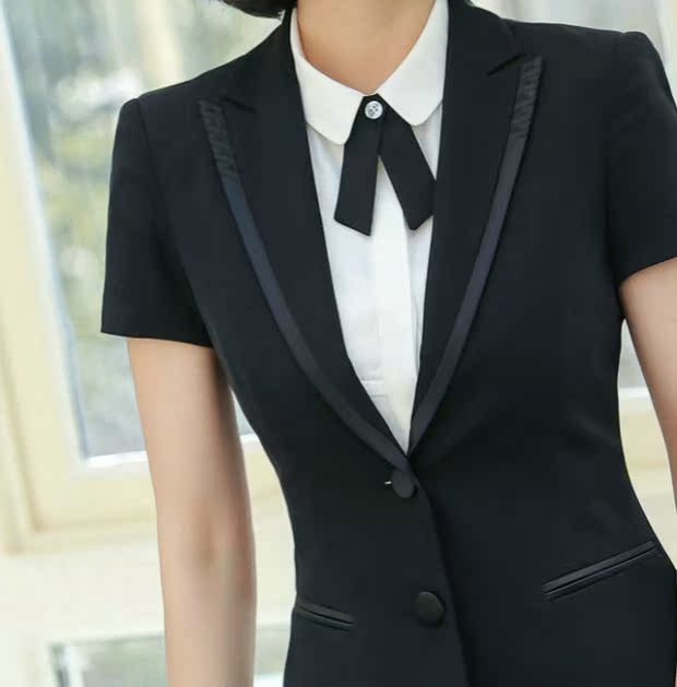 1507 vần điệu 2019 mùa xuân và mùa hè Váy ngắn tay chuyên nghiệp dành cho nữ - Business Suit vest nữ đẹp
