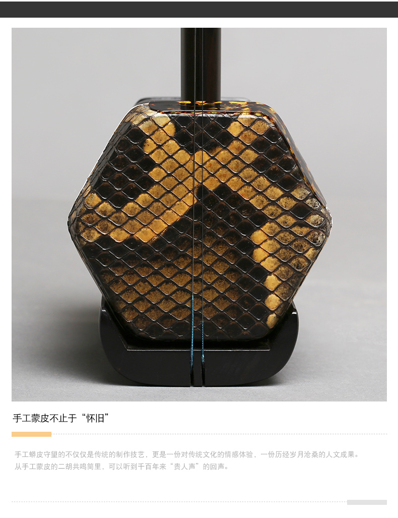 Bắc Kinh Xinghai Erhu Nhạc cụ Chất lượng cao Ebony Erhu Cấp Đông Ebony Chuyên nghiệp Erhu 8726-A - Nhạc cụ dân tộc saotruc maomeo
