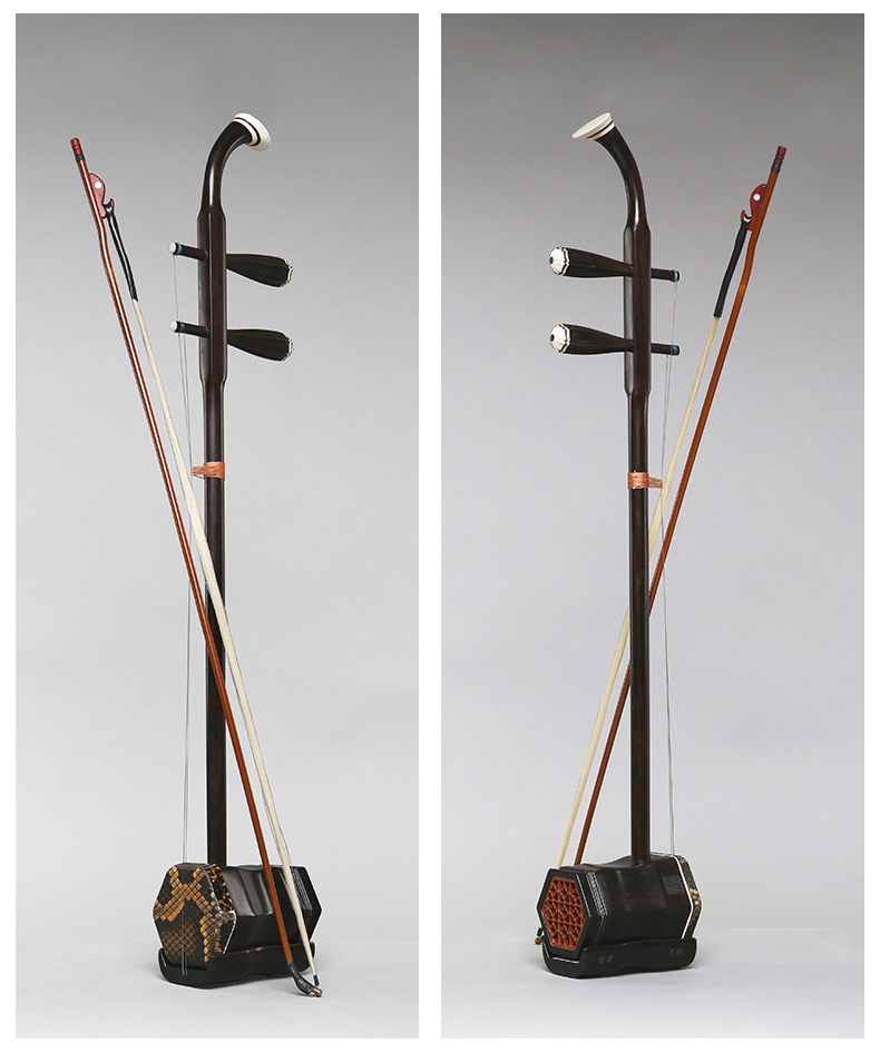 Bắc Kinh Xinghai Erhu Nhạc cụ Chất lượng cao Ebony Erhu Cấp Đông Ebony Chuyên nghiệp Erhu 8726-A - Nhạc cụ dân tộc saotruc maomeo
