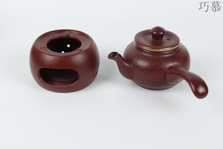 Qiao mu coarse pottery warm wine pot hot hot hip tea stove cooking wine pot liquor wine yellow rice wine hip flask half jins of set temperature