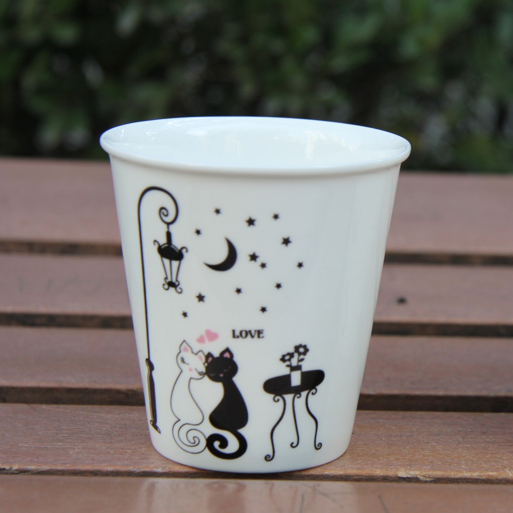 Qiao mu tangshan ipads porcelain express cartoon keller cup coffee cup couples creative ceramic FangZhi the disposable cup