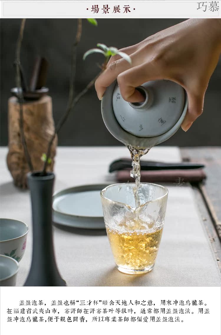 Longed for up opportunely only three tureen coarse pottery tea cup of Chinese style hand grasp pot of zen dry tea tea by hand