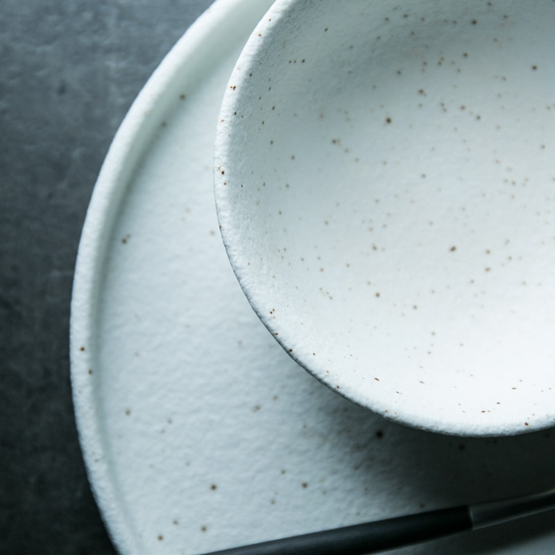 Longed for DY grinding ceramics steak restoring ancient ways opportunely disc white flat shallow plate breakfast of disc western - style food plate all round