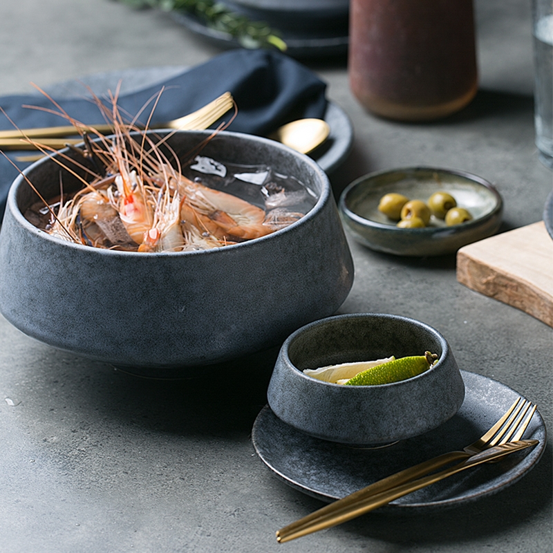 Qiao mu DY western - style tableware of pottery and porcelain bowl bowl salad bowl of soup bowl dish restoring ancient ways is irregular fruit bowl of noodles bowl