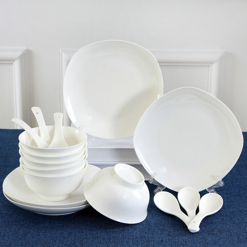 Qiao mu dishes suit 16 head authentic dishes with jingdezhen ceramics ipads porcelain tableware pure Japanese ritual