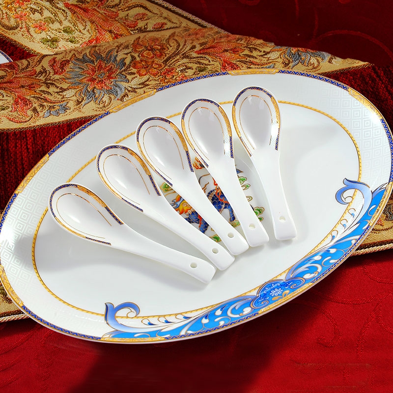 Qiao mu dishes suit 58 head up phnom penh ipads porcelain of jingdezhen ceramics tableware suit household combination dishes chopsticks