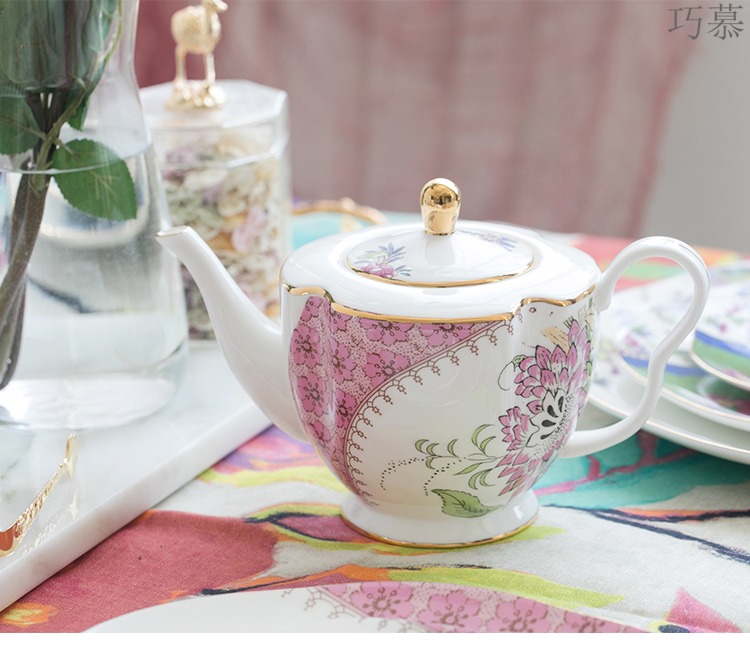 Qiao mu points ou ceramic English afternoon tea sets of ipads China coffee cups and saucers rural retro black tea cup