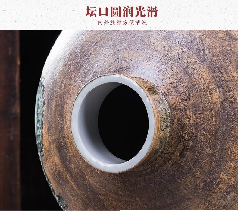 Qiao mu jingdezhen ceramic antique big jars it 100 jins domestic sealed mercifully wine cellar liquor jar