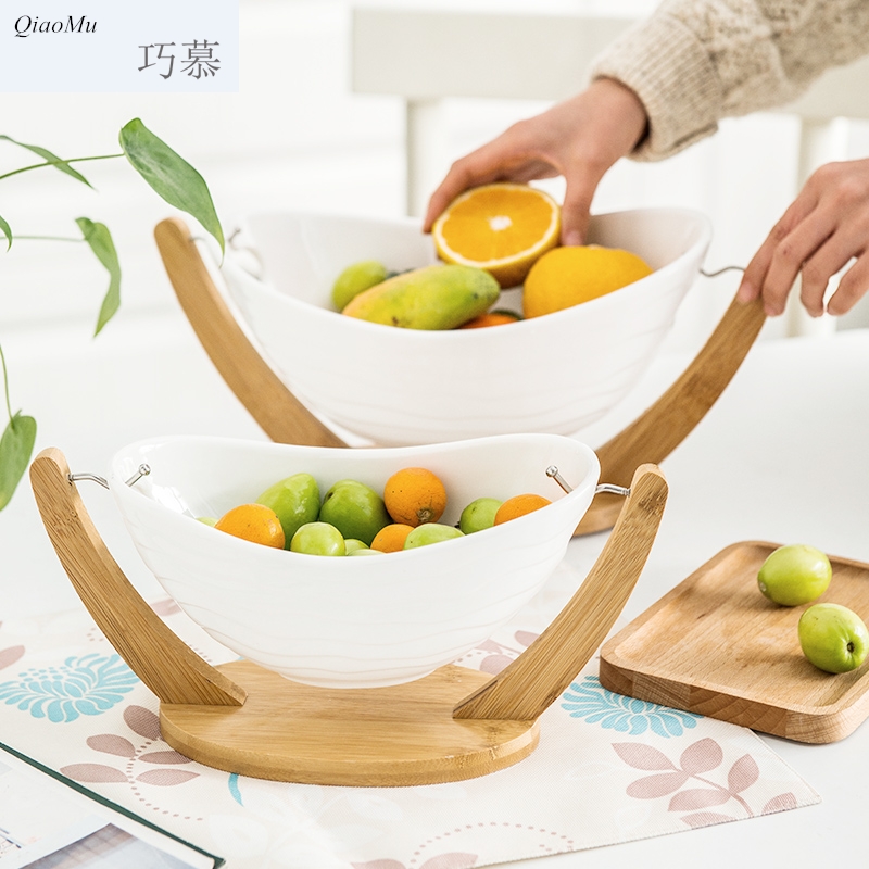 Qiam longed for home opportunely new ipads China fresh fruit platter multi - purpose ceramic candy dish plate of I sitting room
