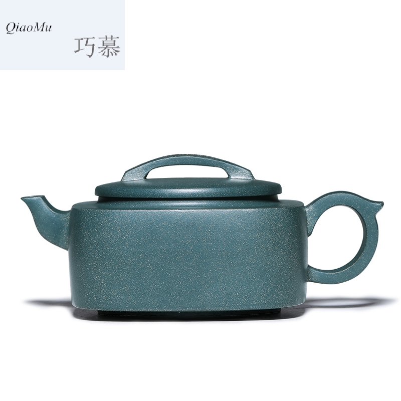 Qiao mu HM yixing are it by pure manual undressed ore teapot tea green paint muddy Fang Jiayong kung fu of the republic of China