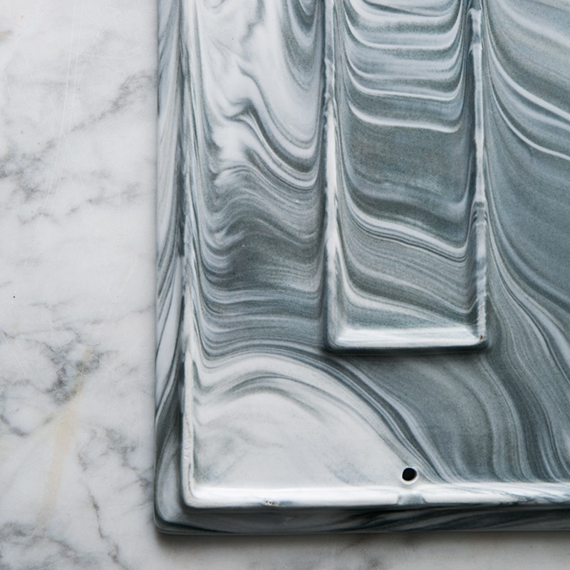 Qiao mu DY creative dish European ceramic tray dish food dish pastry bread board rectangular tray