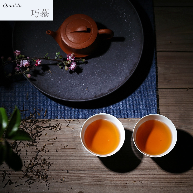 Qiao longed for blue and white hand heavy painting phoenix hand cup sample tea cup tea light blue and white porcelain tea cups