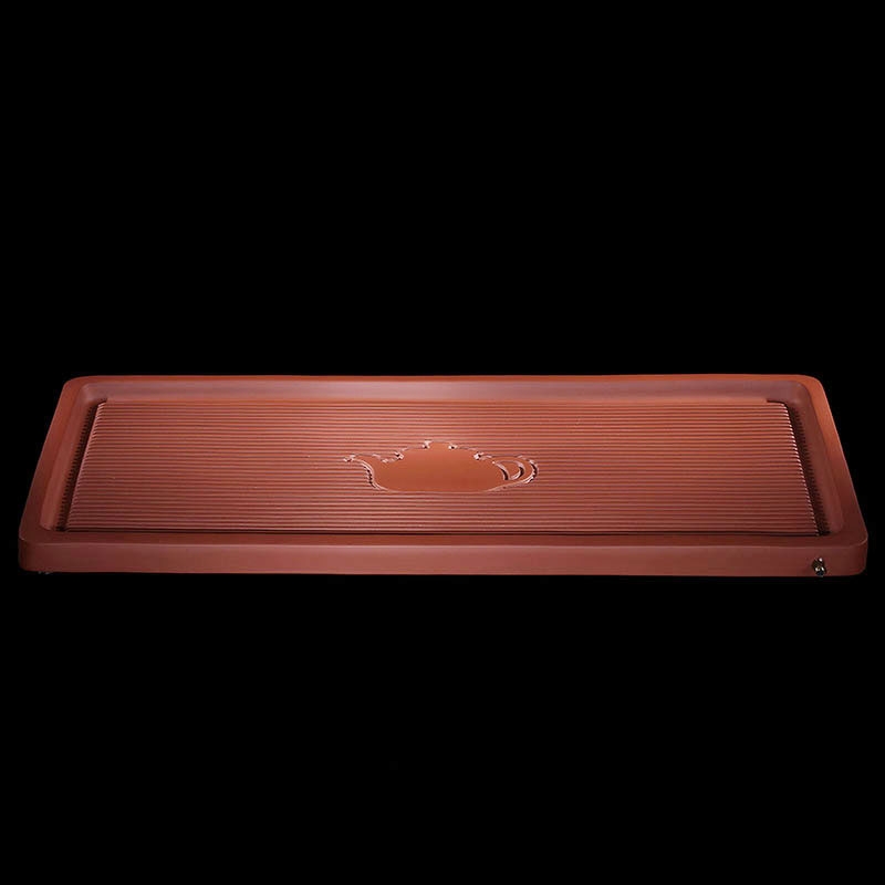 Qiao mu JS yixing purple sand kung fu tea set purple sand tea tray was violet arenaceous imitation bakelite tea tray was large sea tea table