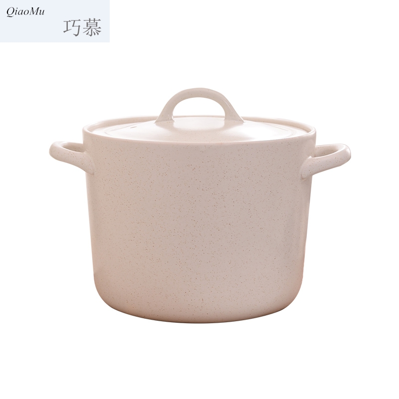 Qiao mu Japanese gas high temperature resistant household bamboo steamer casserole stew ceramic pot soup cooked porridge stone bowl casserole steamer