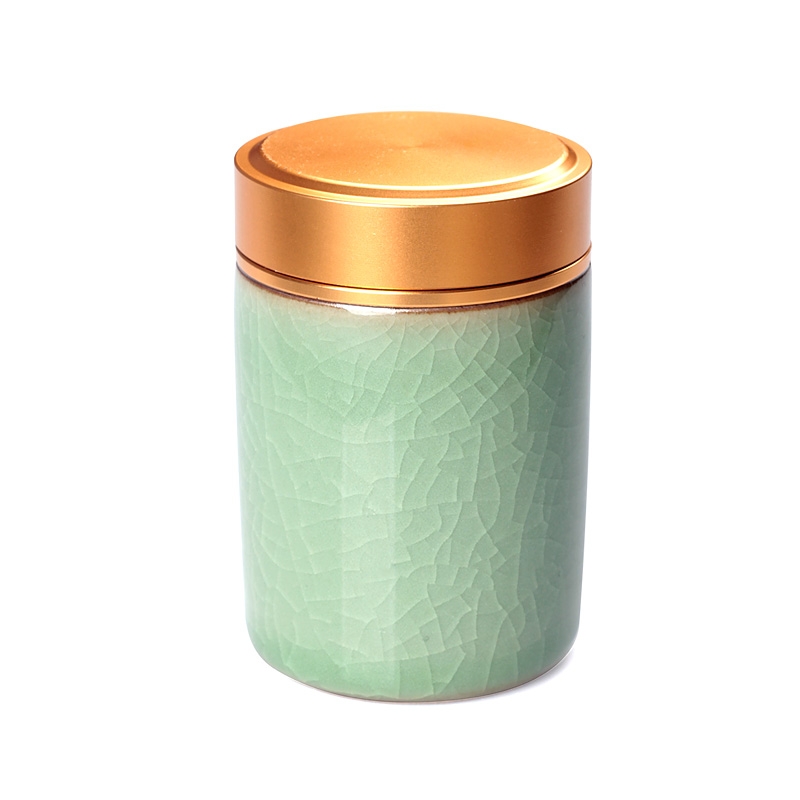Qiao mu QYX mini caddy fixings longquan celadon portable travel pu - erh tea POTS ceramic small POTS sealed tea