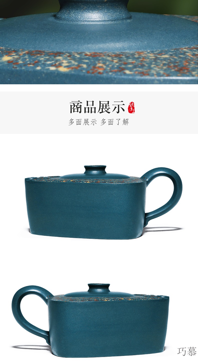 Qiao mu HM yixing are it by pure manual undressed ore chlorite triangle xiangyun kung fu tea kettle