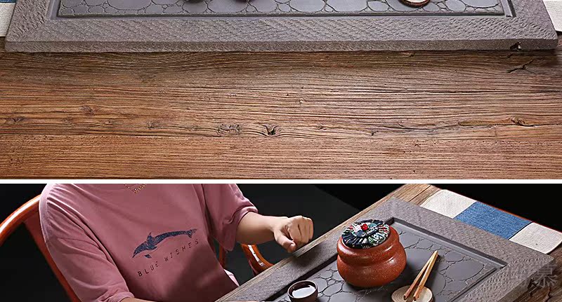 Qiao mu JS yixing purple sand tea tray tray was contracted drainage tea tray case kombucha tea tea tea tea