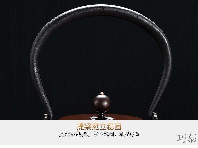 Qiao mu home tea tea furnace set manually the boiled tea, the electric burn blisters TaoLu teapot iron pot of cast iron teapot