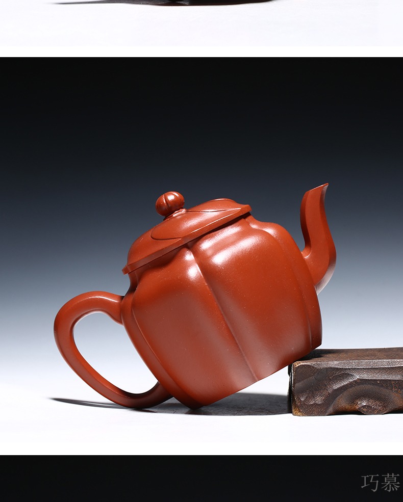Qiao mu YM yixing it all hand teapot pure manual collection dahongpao tea ling flowers