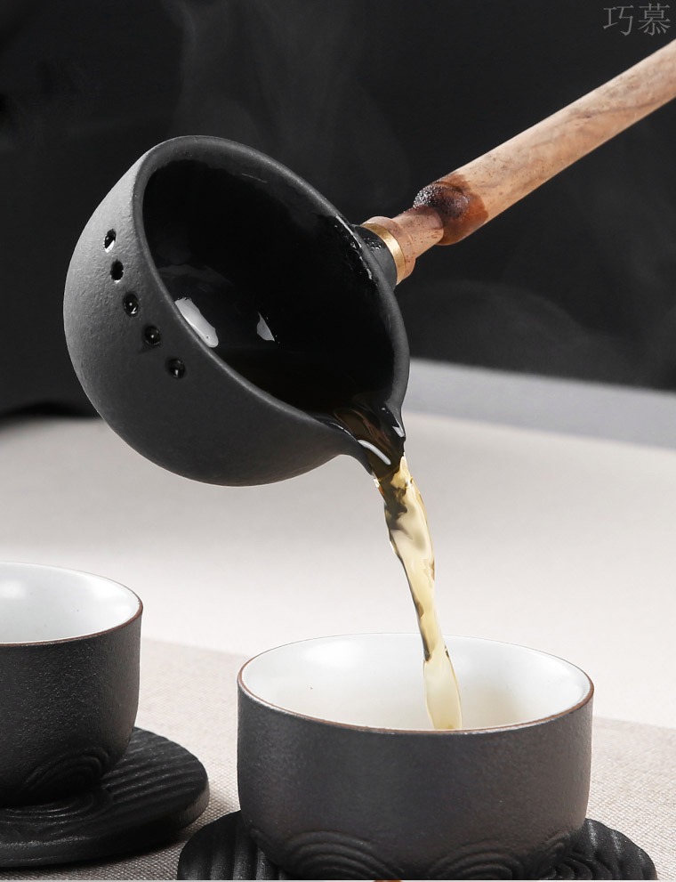 Qiao mu lava rock - cook kung fu tea machine electricity TaoLu household black tea pu - erh tea temperature curing pot bowl suit