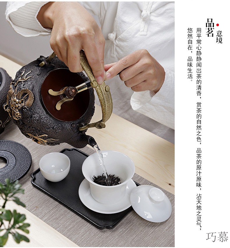 For electricity TaoLu cast iron pot boiling teapot household utensils suit teapot tea stove boiling pot of tea