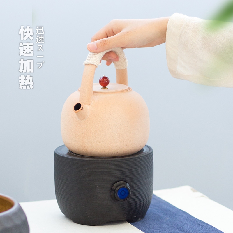 Qiao longed for coarse pottery TaoLu kettle boiling tea stove teapot trumpet electric mini household boiled tea, the tea is taking