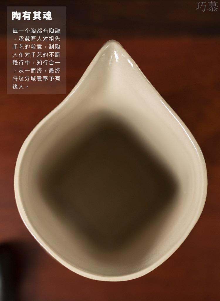 Qiao mu zen with coarse ceramic fair keller of tea haiphong hot cup black kung fu tea set manually zen