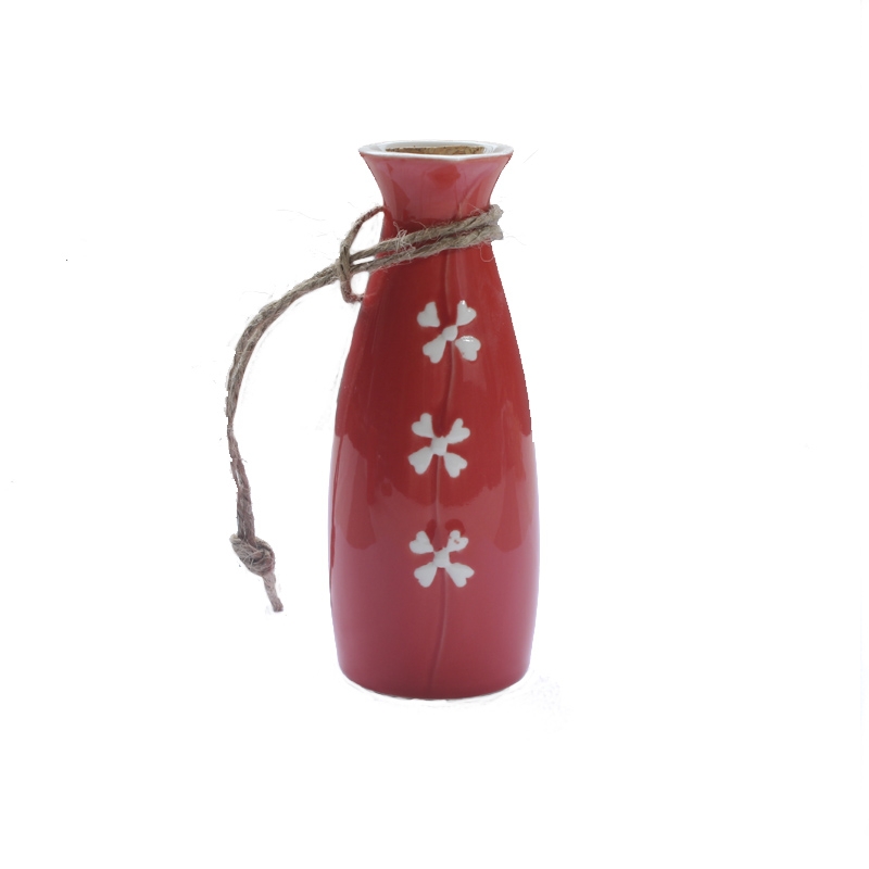 Qiao mu hand - made sakura, hip ceramic wine suits for Japanese wine and liquor pot temperature wine pot 3 two hip flask of Chinese style