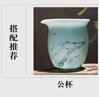 Qiao mu three just tureen jingdezhen ceramic cups kung fu tea set large three just a cup of tea to use