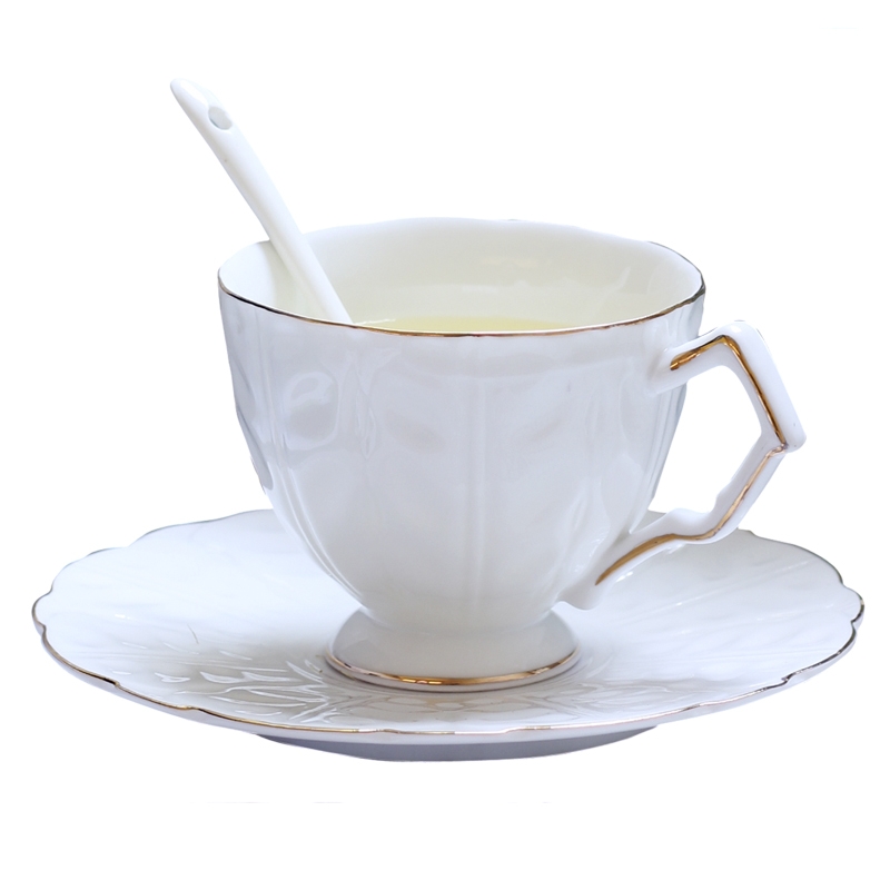 Qiao mu English afternoon tea cup coffee cup small European - style key-2 luxury elegant high - grade ceramic tea set