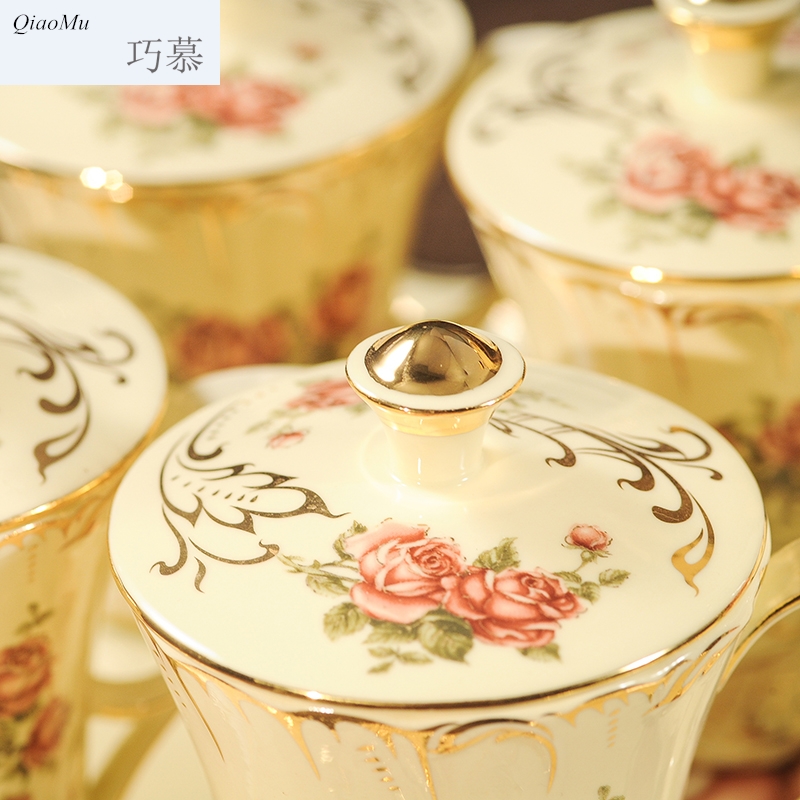 Qiao mu suit household European ceramic cup tea teapot cup cold water cup cold water pot sitting room
