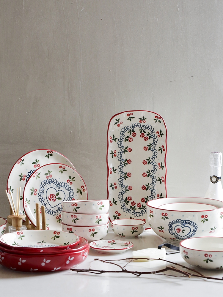 Qiao mu LH home Japanese creative hand - made dishes suit household ceramic rice bowl bowl dish dish pan fish dish