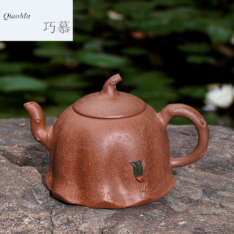 Qiao mu HM famous yixing pure manual it undressed ore mud household kung fu teapot tea kettle