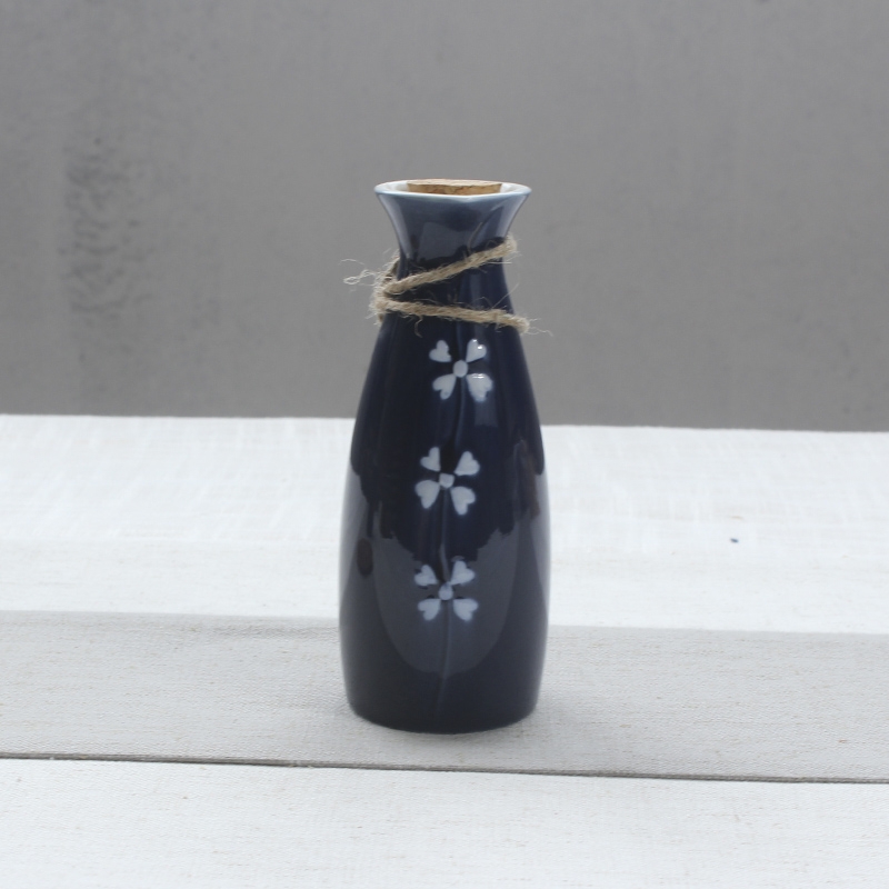 Qiao mu hand - made sakura, hip ceramic wine suits for Japanese wine and liquor pot temperature wine pot 3 two hip flask of Chinese style