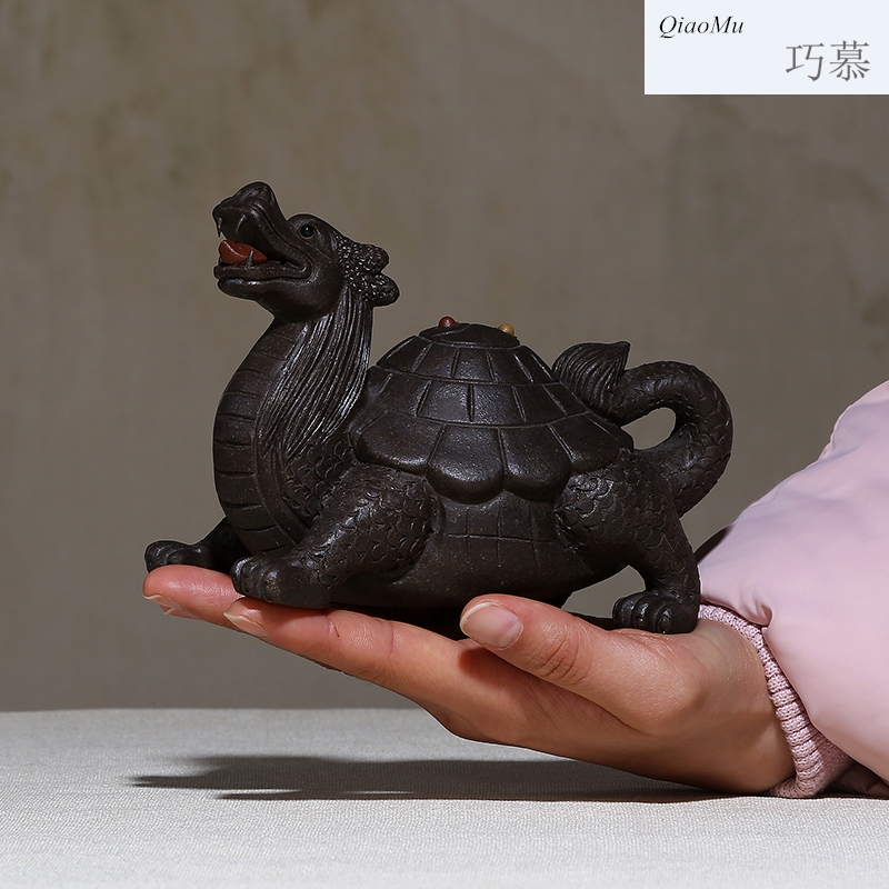 Qiao mu, yixing purple sand tea by hand pet ideas purple clay its tea taking surrounding furnishing articles tea play dragon turtle