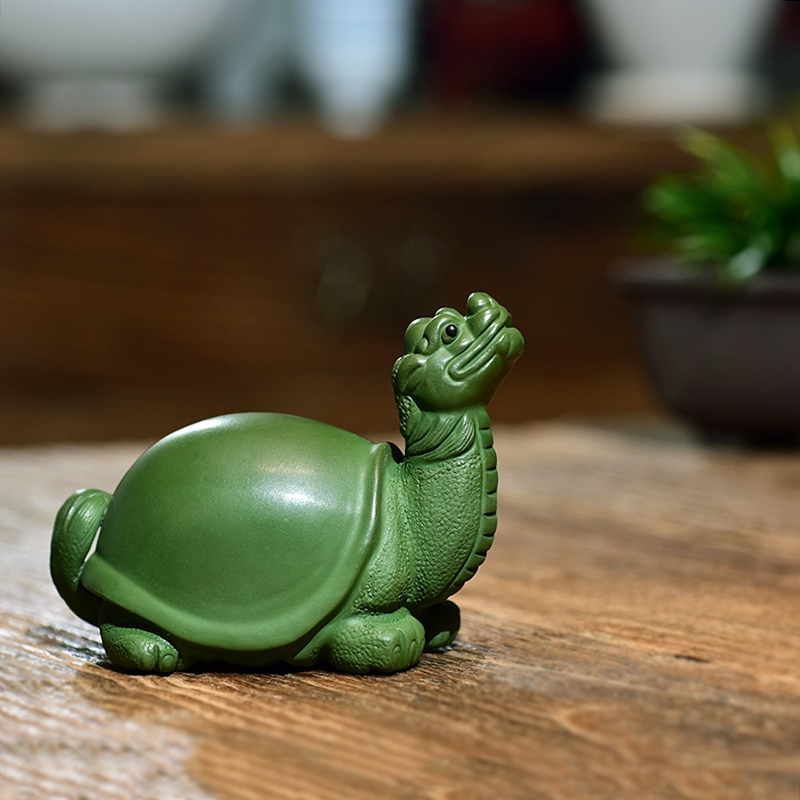 Qiao mu JS yixing purple sand tea pet furnishing articles creative manual dragon tortoise beast play kung fu tea tea tea tray was furnishing articles