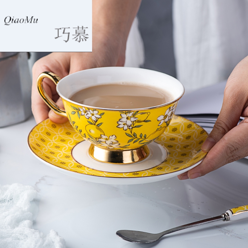 Clever longed for European ceramic cup tea tea cup set of British fashion household mark cup of water glass