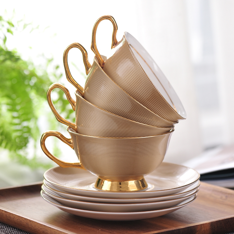 Restoring ancient ways for coffee cup suit European small key-2 luxury glass ceramic creative English afternoon tea tea cups
