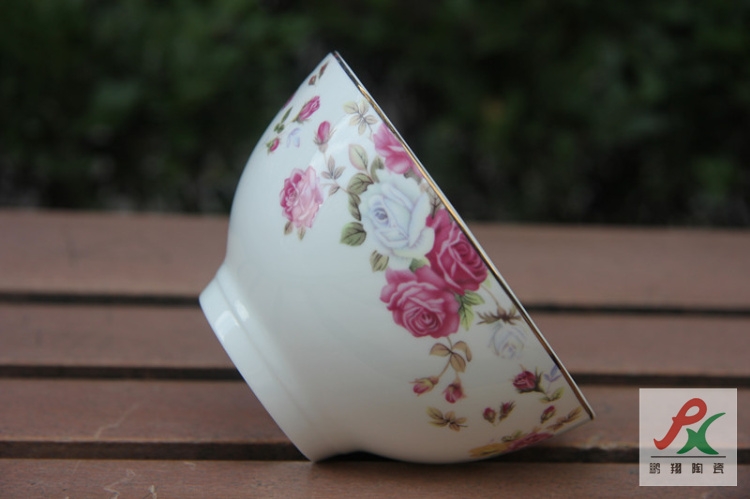 Qiao mu tangshan ipads porcelain flowers for 4.5 inch tall bowl of rice bowl bowl dip the British bowl bowl bowl of up phnom penh