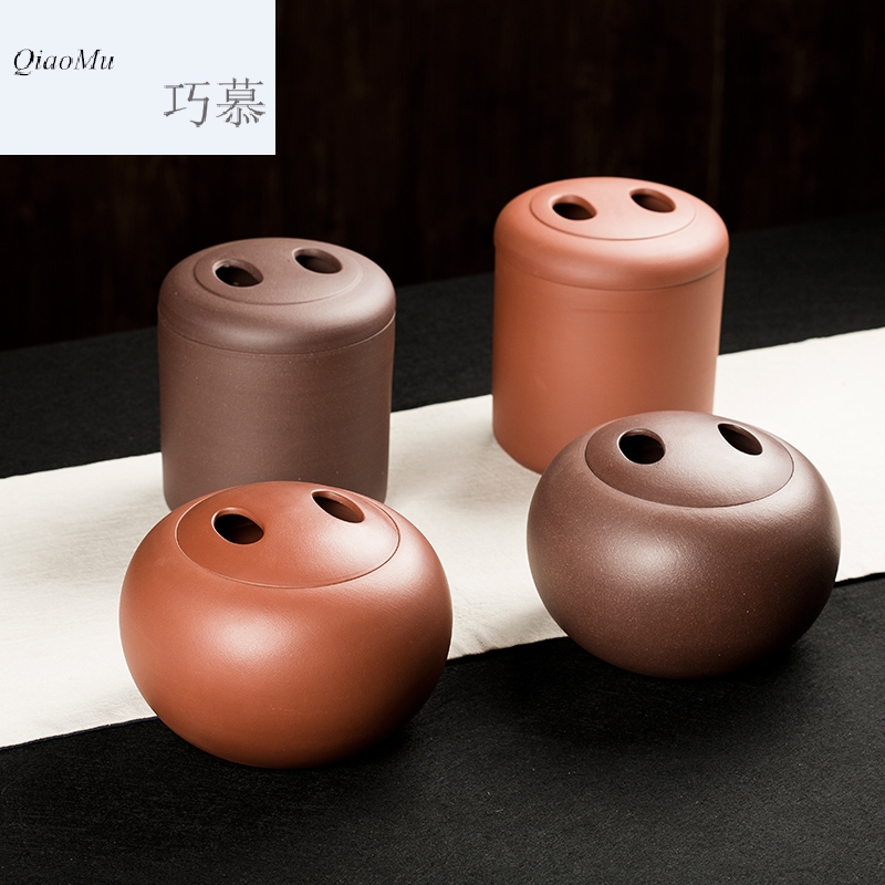Qiao mu CMJ violet arenaceous caddy fixings large storage tanks by hand seal pot puer tea box of cattle awake POTS