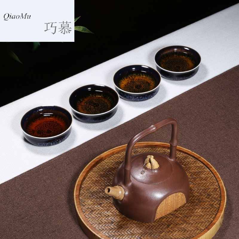 Qiao mu HM yixing are it by pure manual undressed ore authentic warping clay teapot girder household kung fu tea