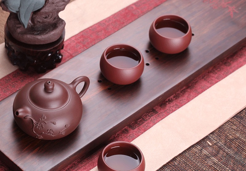 Qiao mu JS yixing are it by hand cream pot name plum flower pot teapot kung fu tea pot