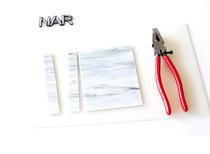 (There nar) Mosaic diy stained glass trimming pliers flat pliers breaking edge pliers demarcating glass special pliers