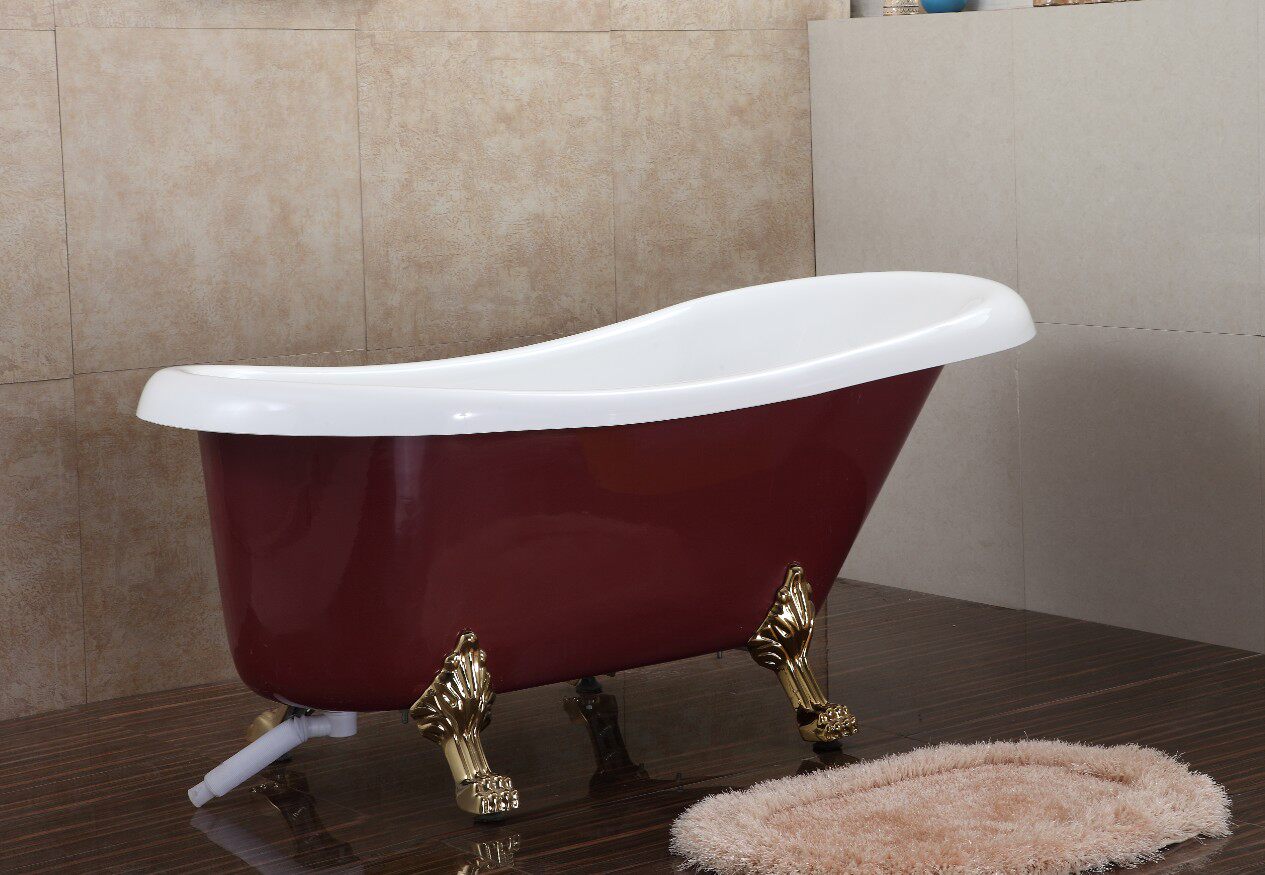 Bathtub Acrylic Independent Retro Eurostyle Small Household type Home Colour tub 1 41 51 6-1 6-1 7M