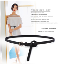 Carcodile Crocodile Belt Lady Fine Belt Decorative dress with dress with personality Fashion black matching sweater shirt