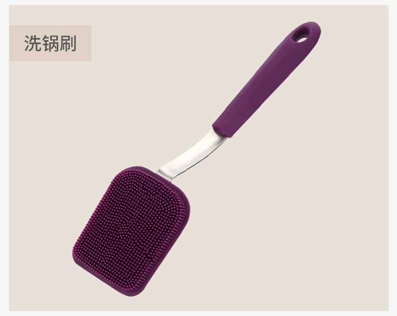 Daddy thực phẩm lớp silicone spatula bếp không dính chảo nấu ăn xẻng dài xử lý spatula nhà xẻng dụng cụ bếp