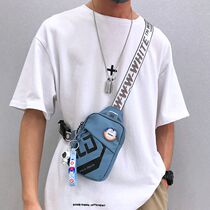 Small shoulder bag mens chest bag trend ins Japanese personality fashion brand crossbody bag mens casual mini mobile phone bag