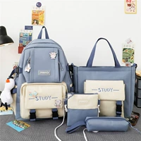 Синий комплект, подвеска, 4 предмета