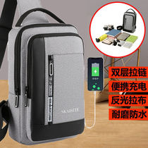 2024 New Mens Bag Large Capacity Waterproof and Wear-Resistant Mens Going Out Portable Bag Sports Multifunctional Commuting Small Backpack